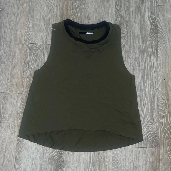 ultracor top tank top dark green with black size small - Picture 1 of 7